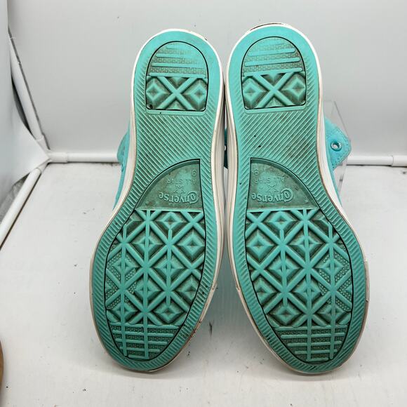 Wiz Khalifa x Converse Shoes Mens 9 Chuck Taylor Swag Hi Sneakers Teal Blue - Picture 9 of 11